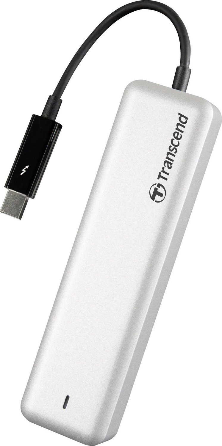 Transcend JetDrive 825 Mac 480 GB externí SSD disk Thunderbolt hliník TS480GJDM825