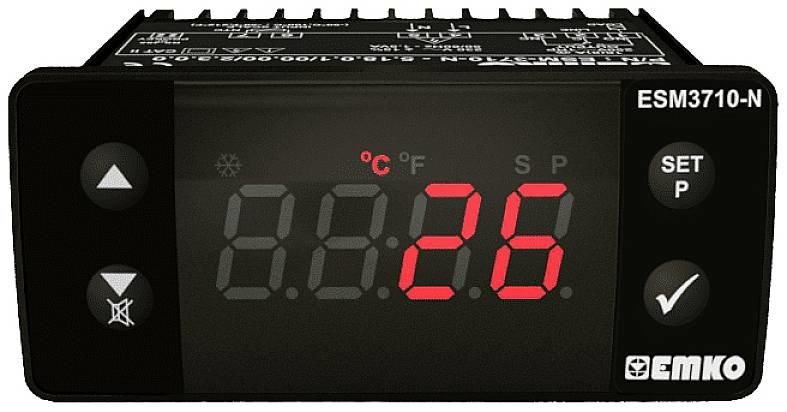 Emko ESM-3710-N 2bodový regulátor termostat Pt1000 -50 do 400 °C relé 16 A (d x š x v) 71 x 76 x 34.5 mm