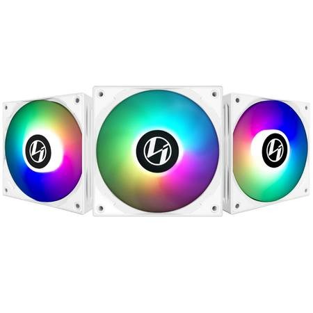 Lian Li ST120 RGB PWM ventilátor, 3-pack včetně regulátoru - 120mm, bílý, ST120-3W