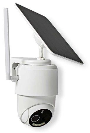 NEDIS IP kamera 4G/ venkovní/ IP65/ Wi-Fi/ 1080p/ PIR senzor/ USB-C/ microSD/ noční vidění/ Android/ iOS/ bílá, SIMCBO50WT