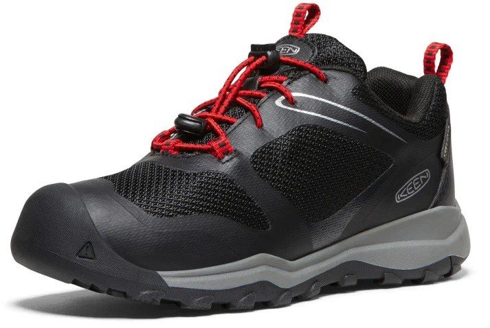 Keen WANDURO LOW WP YOUTH black/ribbon red Velikost: 38