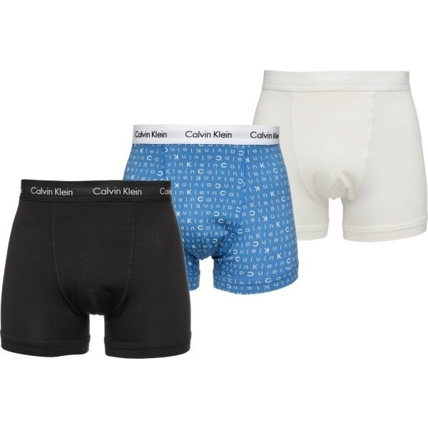 Calvin Klein 3 PACK TRUNKS - STRETCH Pánské trenýrky, mix, velikost L