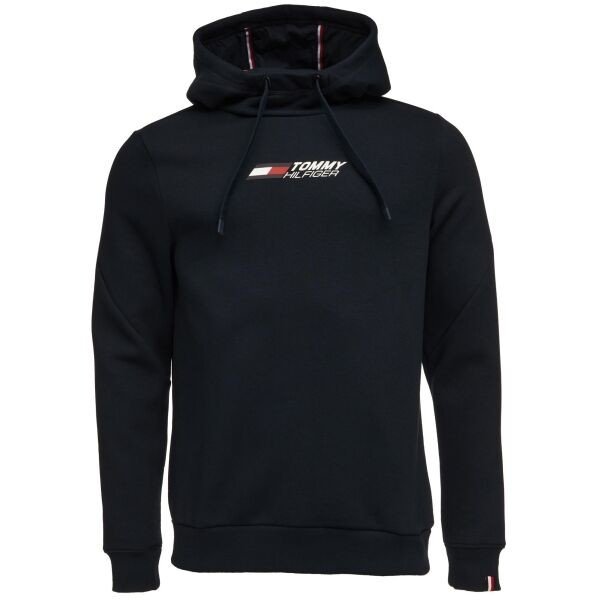 Tommy Hilfiger ESSENTIALS HOODY Pánská mikina, černá, velikost M