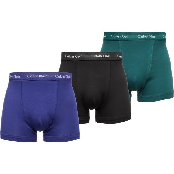 Calvin Klein 3 PACK TRUNKS - STRETCH Pánské trenýrky, mix, velikost S