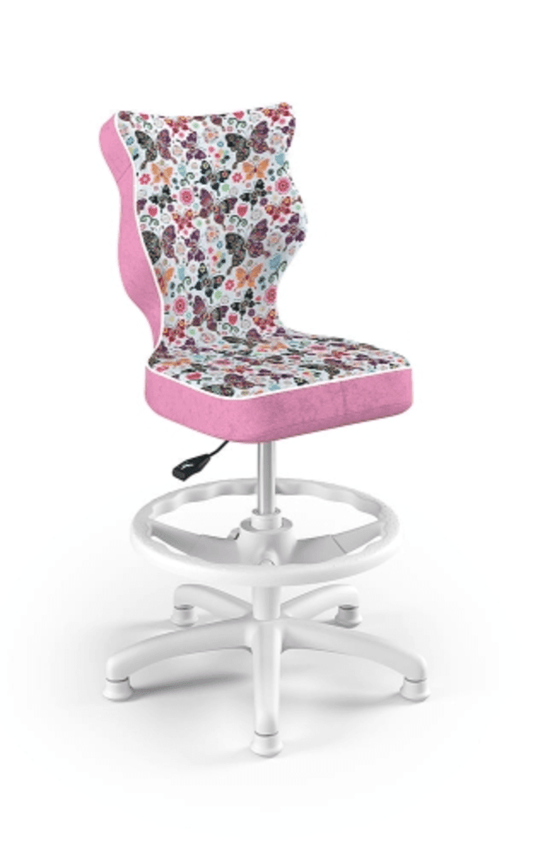 Dětská ergonomická židle k psacímu stolu upravená na výšku 119-142 cm - motýli student chair butterfly