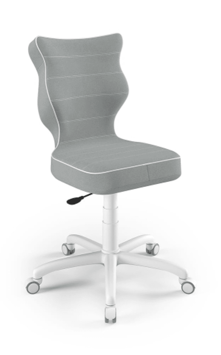 Ergonomická židle k psacímu stolu upravená na výšku 146-176,5 cm - šedá  kids chair grey