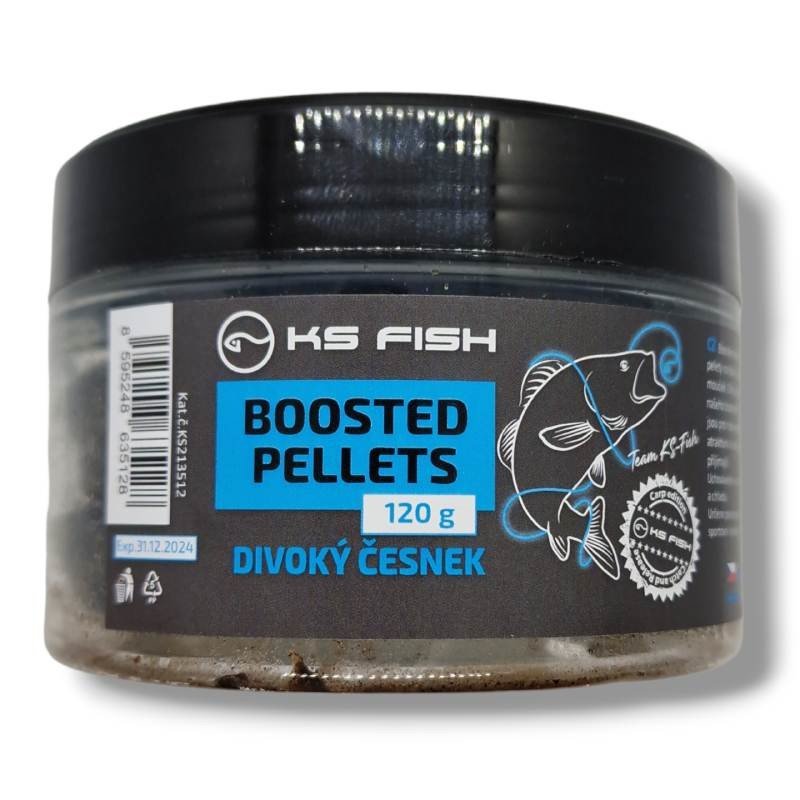 KS Fish Boosted Pellets 120g Divoký česnek-KS213512