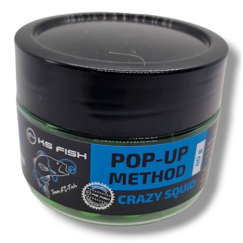 KS Fish Boilie Pop-up method 40g 10mm Crazy squid-KS213703