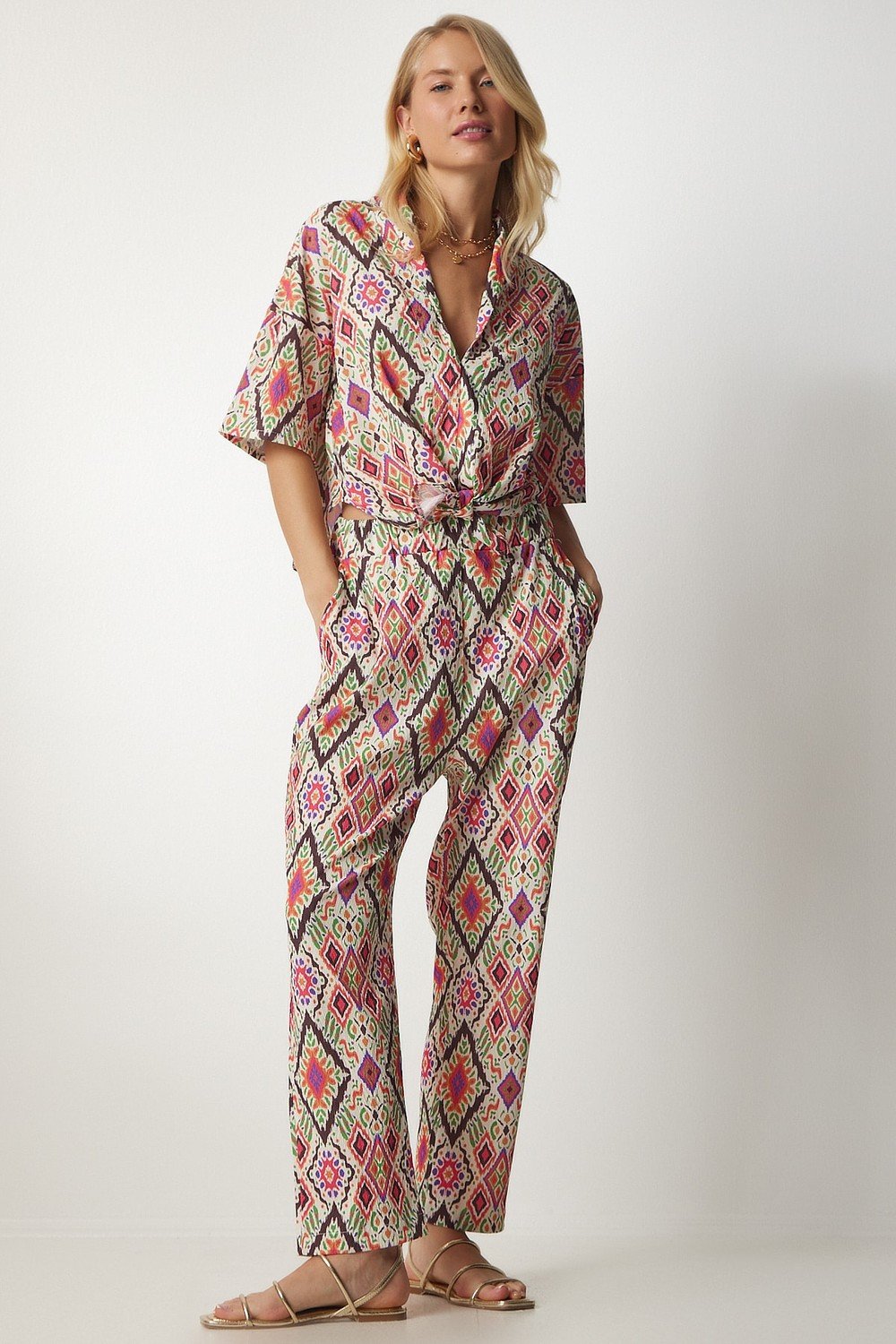 Happiness İstanbul Two-Piece Set - Beige