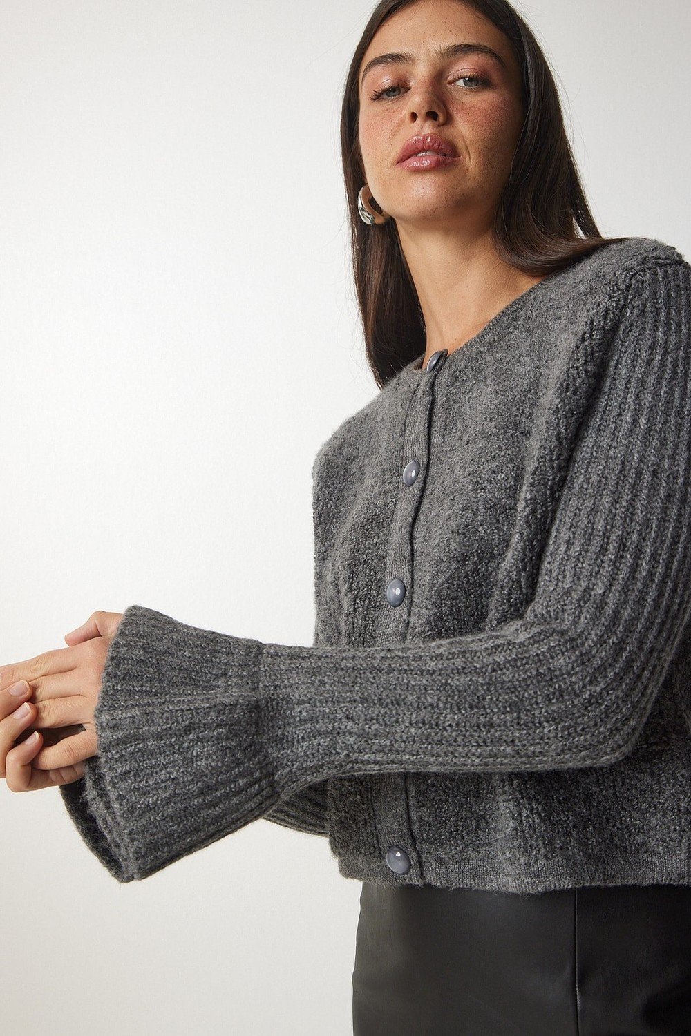 Happiness İstanbul Cardigan - Gray