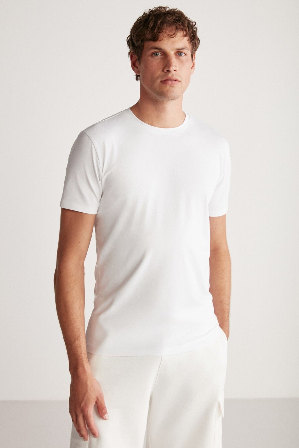 GRIMELANGE T-Shirt - White - Slim fit