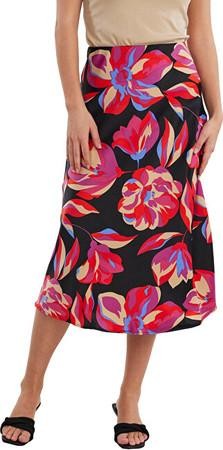 Y.A.S Dámská sukně YASPELLA 26030737 Black/Flower PRI XL