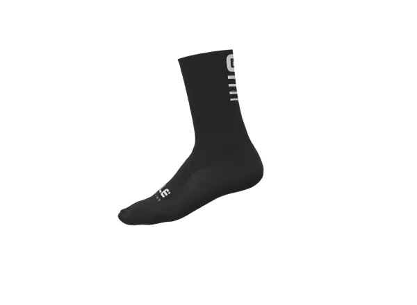 ALÉ Cyklistické ponožky klasické STRADA 2.0 WINTER černá/bílá