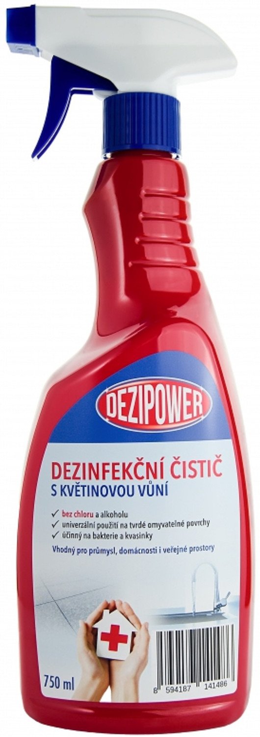 Dezipower dezinfekční čistič na tvrdé omyvatelné plochy s květinovou vůní 750 ml