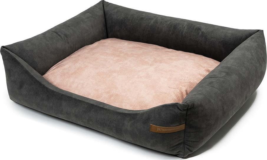Růžový/tmavě šedý pelíšek pro psa 65x75 cm SoftBED Eco – Rexproduct