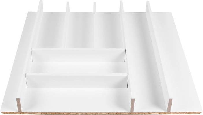 Bílý dřevěný příborník do zásuvky 48 x 47 cm Wood Line – Elletipi