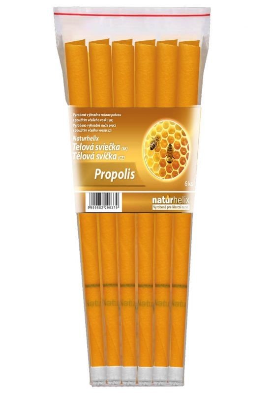 NaturheliX® Tělové svíčky PROPOLIS (set 6)