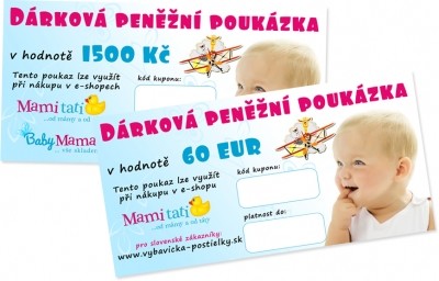 Mamitati.cz Dárkový poukaz Mamitati.cz v hodnotě 1500kč/60eur