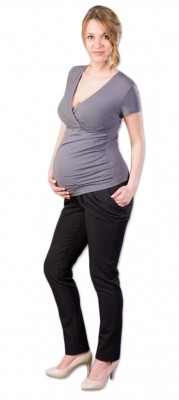 Těhotenské kalhoty Gregx,  Kofri - černé, vel. XS (32-34)