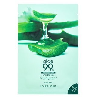 Holika Holika Aloe 99% Soothing Gel Gelee Mask Sheet modelující sérum na břicho, stehna a hýždě