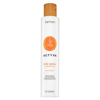 Kemon Actyva Hair & Body After Sun Shampoo šampon a sprchový gel 2v1 pro vlasy namáhané sluncem 250 ml