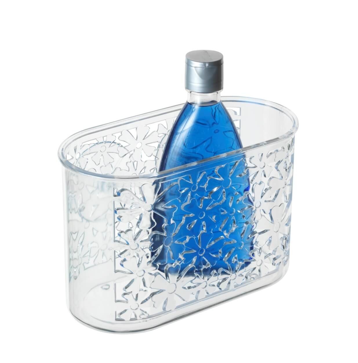 WENKO Univerzální box velký FLOWERS průhledný 12x19x10 cm