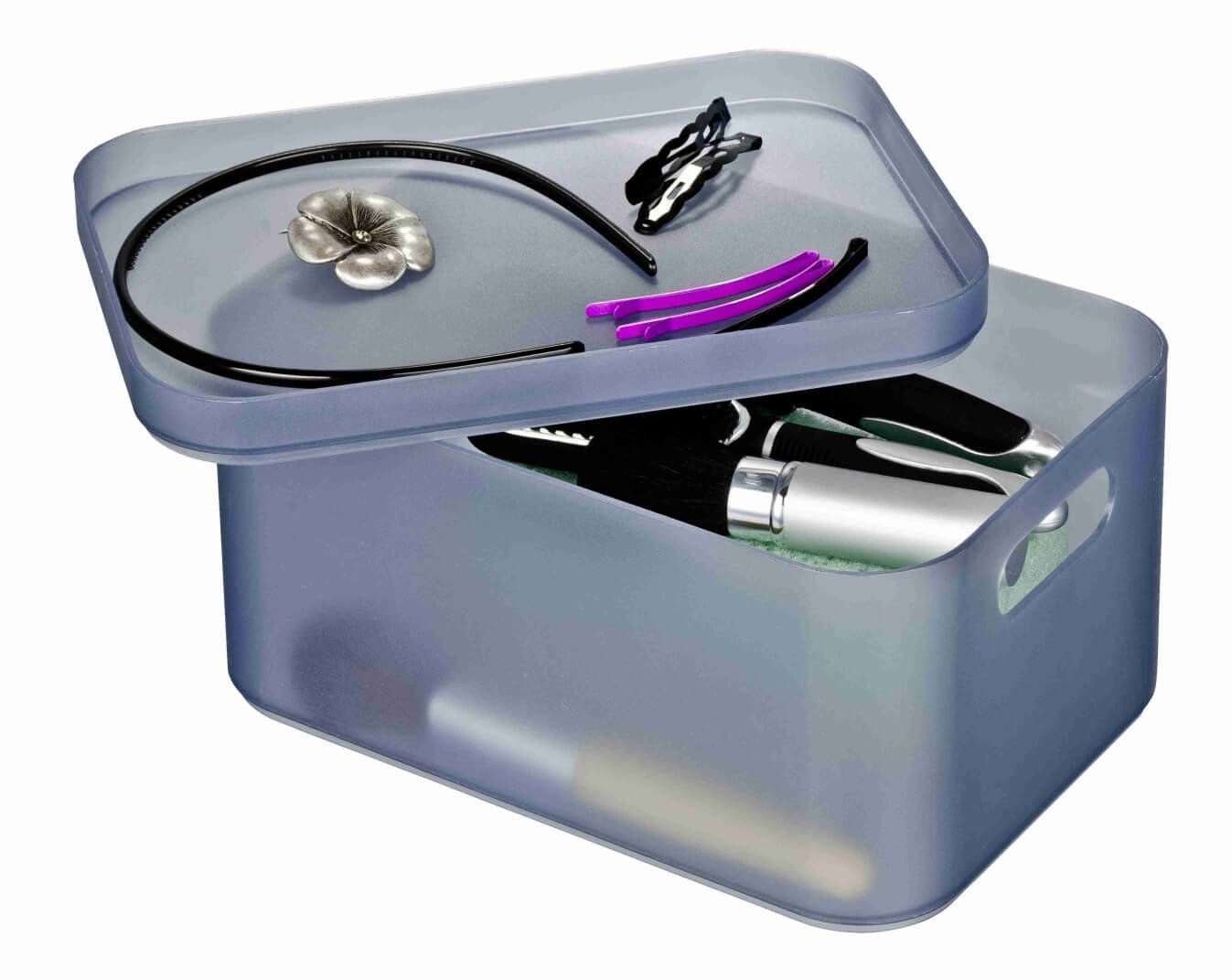 WENKO Organizér na kosmetiku ICE CUBE šedý