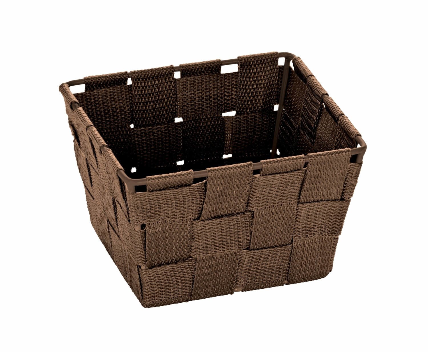 WENKO Úložný box čtvercový ADRIA hnědý 14x9x14 cm