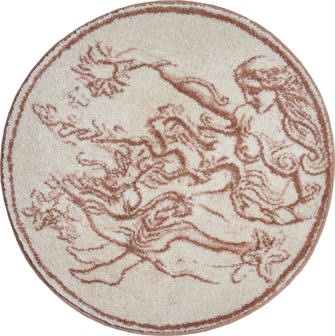 GRUND Kruhová předložka VÍLA béžová ø 80 cm