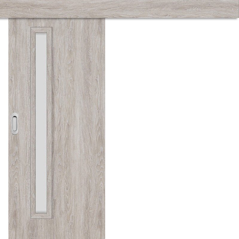 Posuvné dveře na stěnu EKO 1 - Dub šedý GREKO