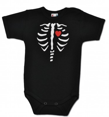 Baby Dejna Body krátký rukáv RED HEART - černé, vel. 62 (2-3m)