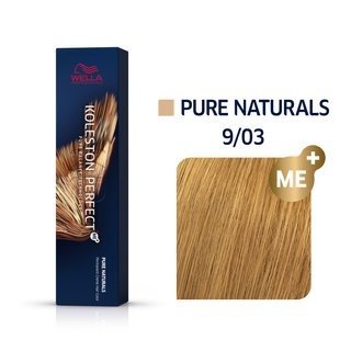 Wella Professionals Koleston Perfect Me+ Pure Naturals profesionální permanentní barva na vlasy 9/03 60 ml