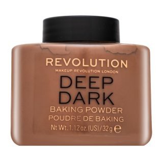 Makeup Revolution Baking Powder Deep Dark pudr pro sjednocenou a rozjasněnou pleť 32 g