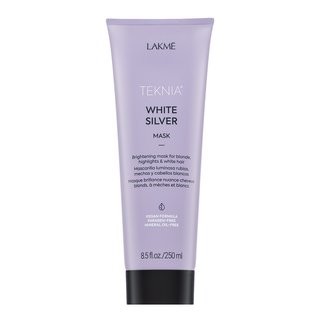 Lakmé Teknia White Silver Mask neutralizující maska pro platinově blond a šedivé vlasy 250 ml