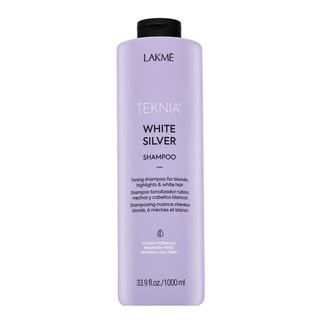 Lakmé Teknia White Silver Shampoo neutralizující šampon pro platinově blond a šedivé vlasy 1000 ml