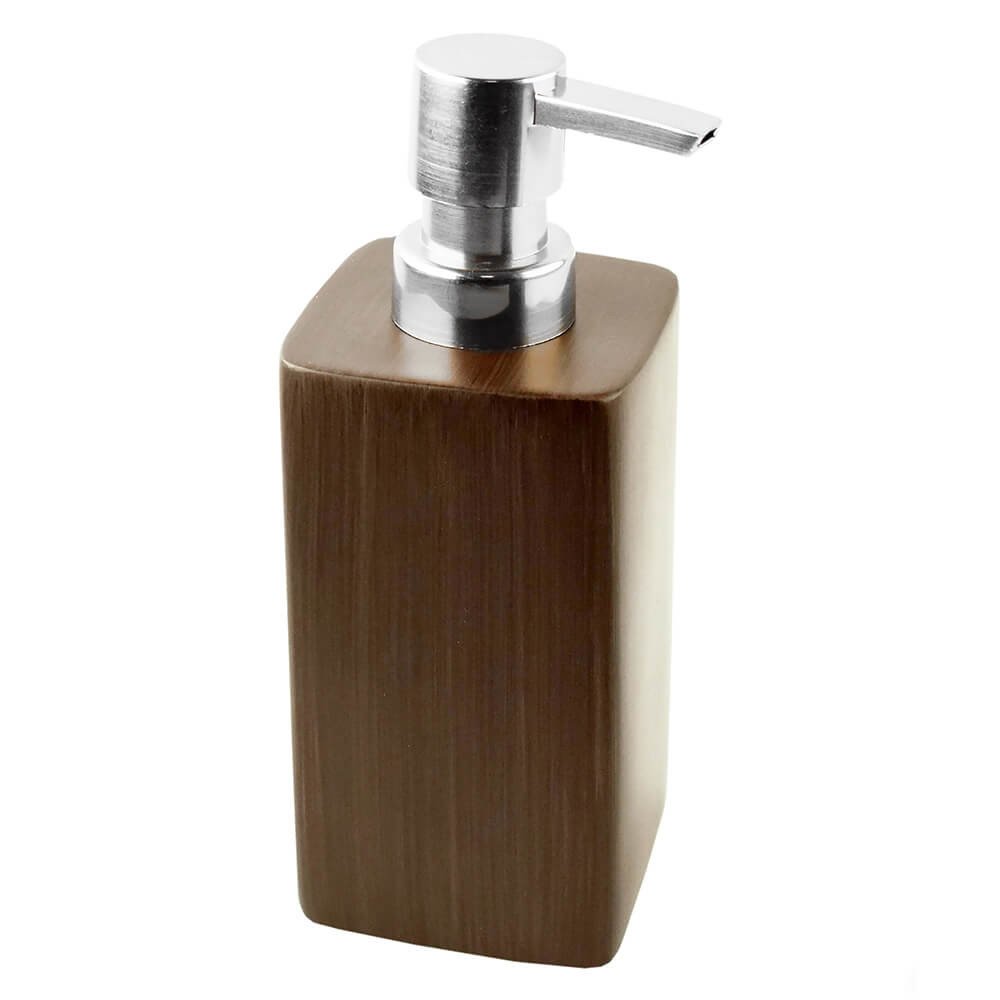 SEPIO Dávkovač mýdla EDGES hnědý (z503559) 6,5x6,5x17,5 cm