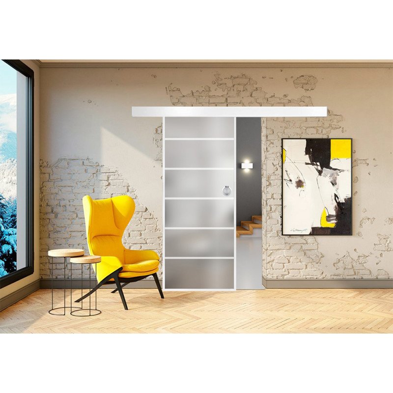 Posuvné skleněné dveře na stěnu GRAF 17