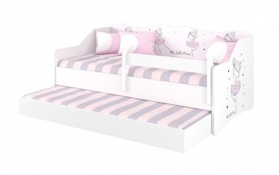 BabyBoo Dětská postel LULU 160 x 80 cm - Baletka, vel. 160x80