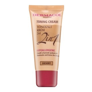 Dermacol Toning Cream 2in1 - Desert tónující a hydratační emulze pro sjednocení barevného tónu pleti 30 ml