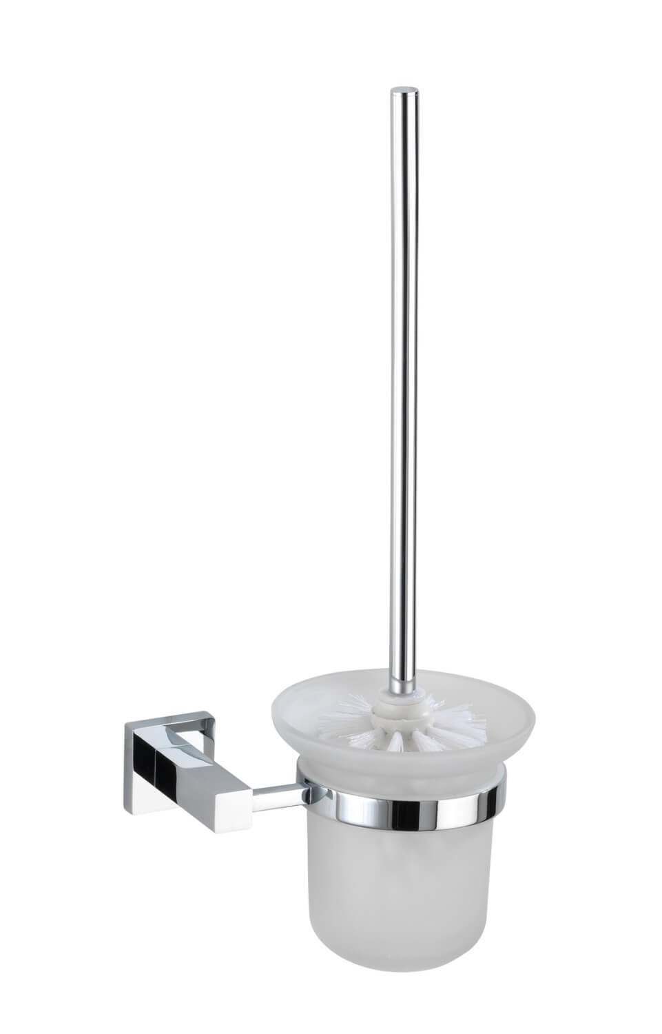WENKO WC štětka BEZ VRTÁNÍ PowerLoc SAN REMO kovově lesklá 38x17x12 cm