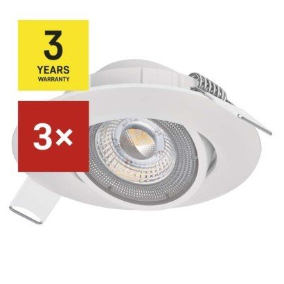 EMOS ZD3121A  3 ks spotlight Exclusive bílý 5W teplá bílá