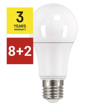 EMOS LED žárovka Classic A60 E27 10,5W teplá bílá 8+2 zdarma