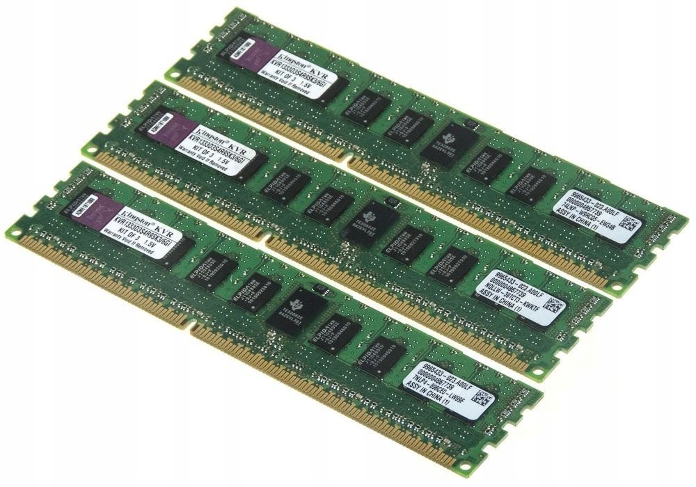Kingston KVR1333D3S4R9SK3/6GI Kit 2GBx3 DDR3 Ecc