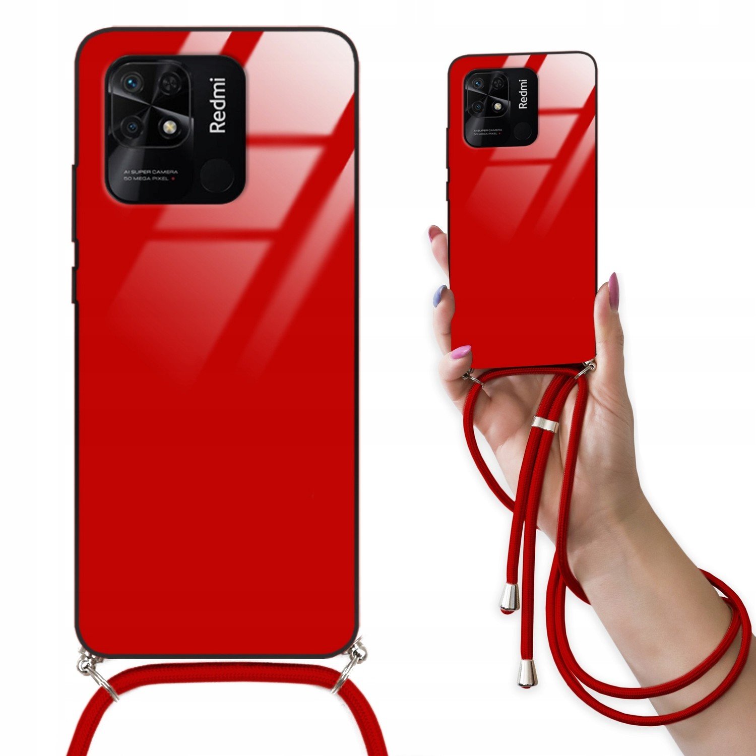 CrossGLAM Red pro Xiaomi 10C 4G Šňůrka