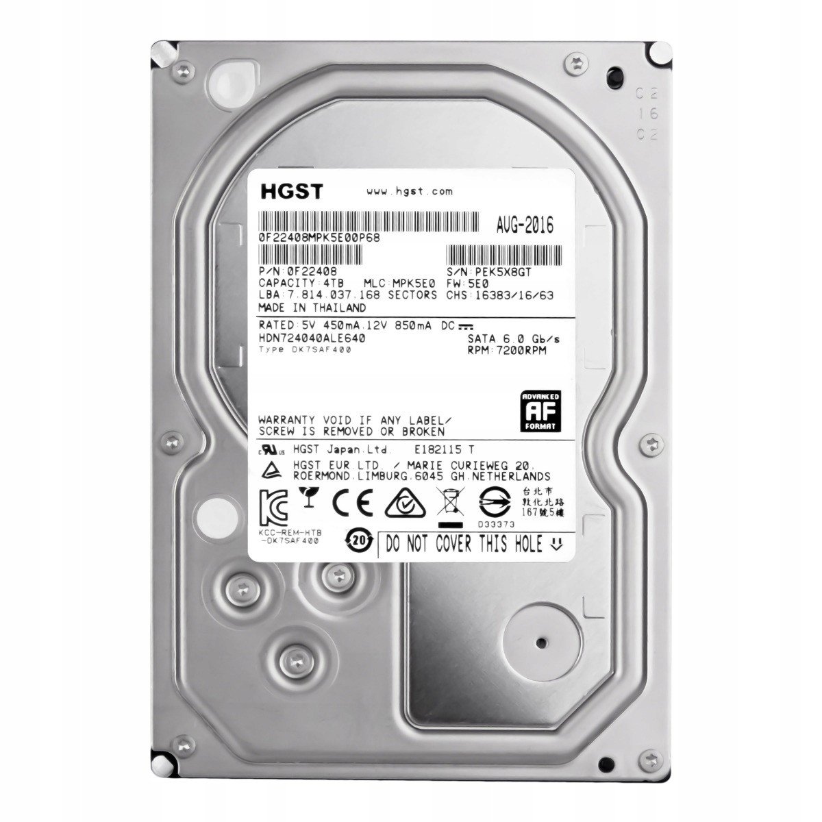 Hgst 4TB 7.2K Sata III 3.5