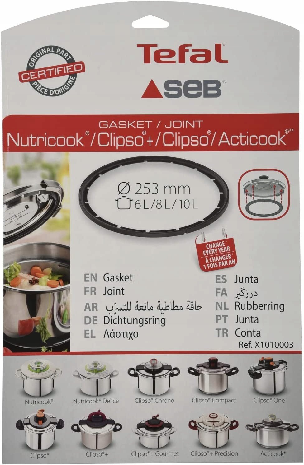 Těsnění Tefal Seb X1010003 253 mm pro tlakový hrnec