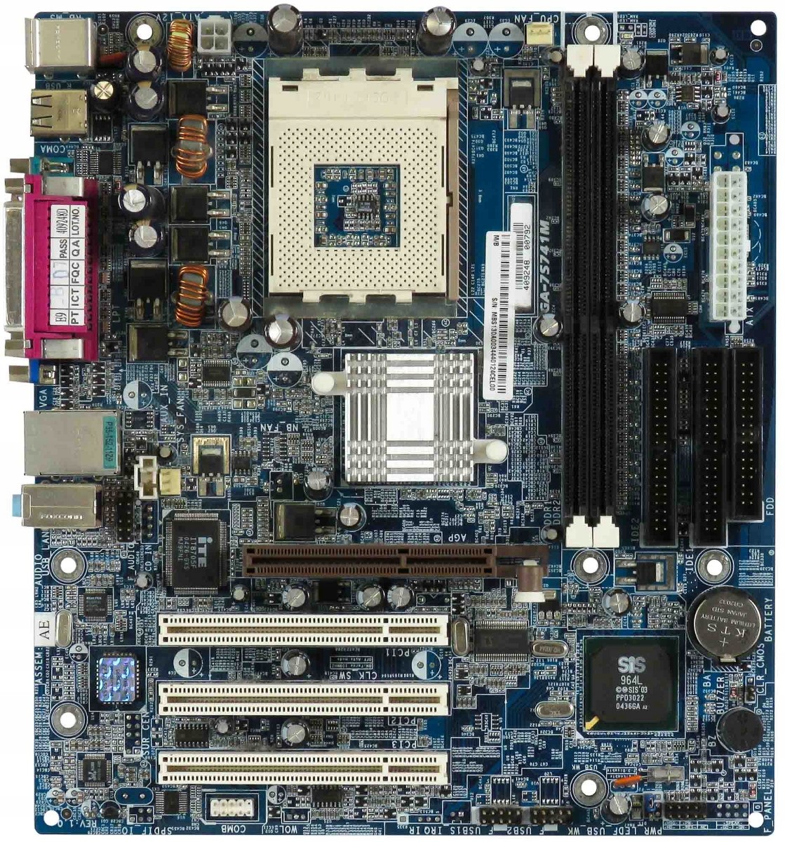 Gigabyte GA-7S741M Socket 462 2x Ddr Agp Pci Ata