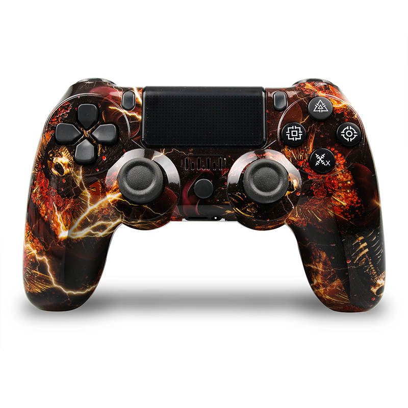 Ovladač Pro PS4 Pad Doubleschock Vzor Plameny