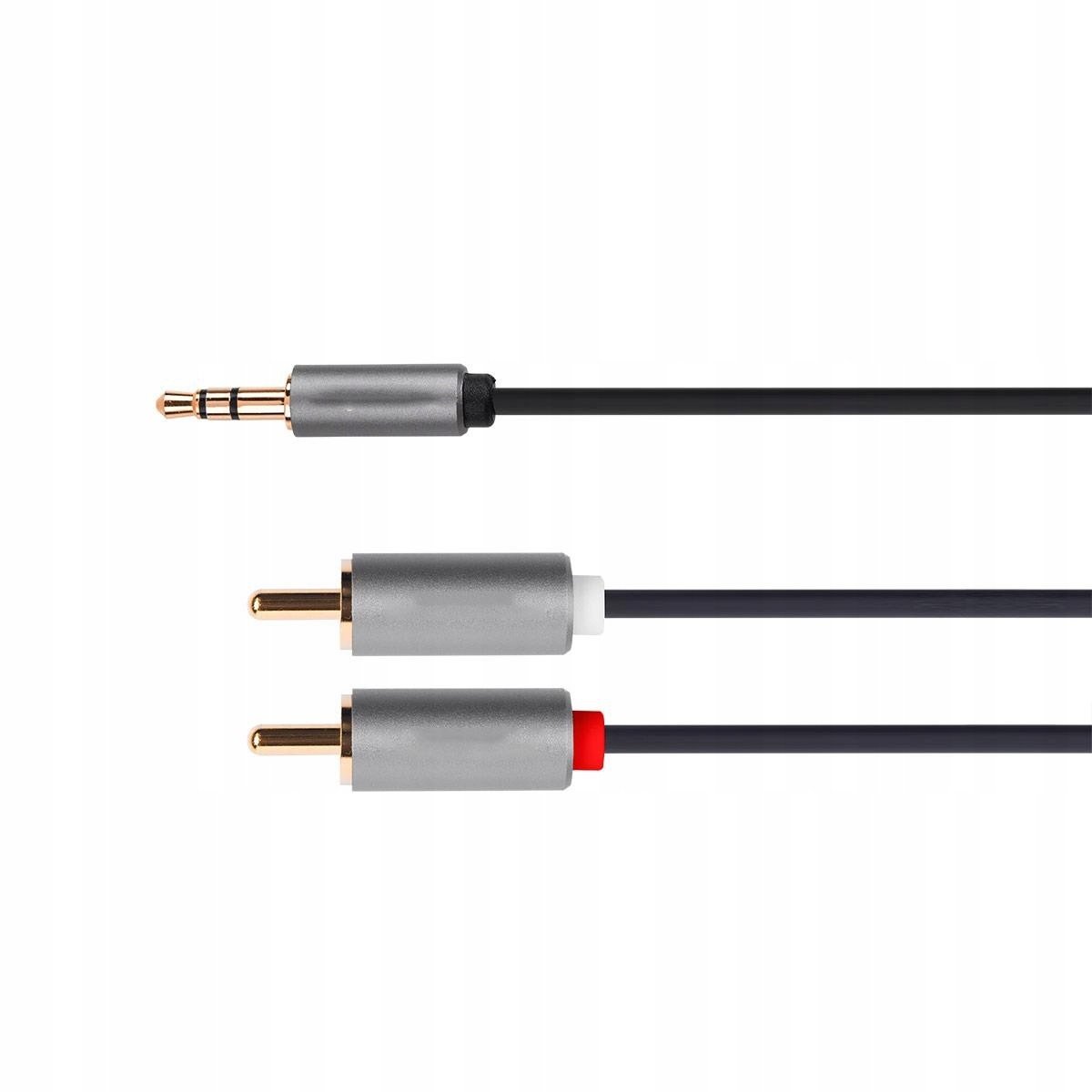 Kabel jack 3.5 stereo 2RCA 5m Basic