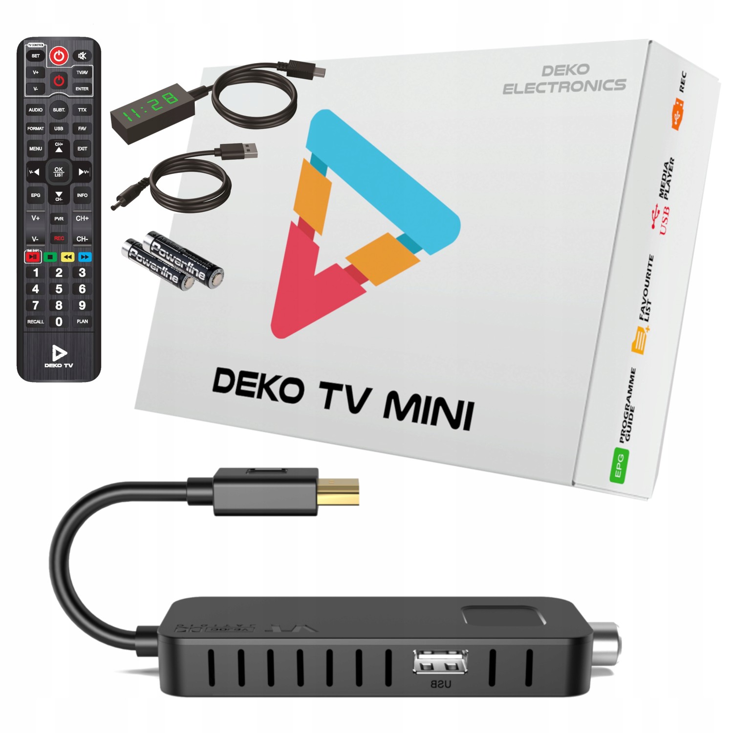Tuner Dekodér DVB-T2 Tv Pozemní Hevc H.265 Mini